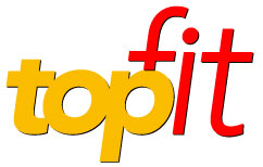 Logo topfit rot/ orange